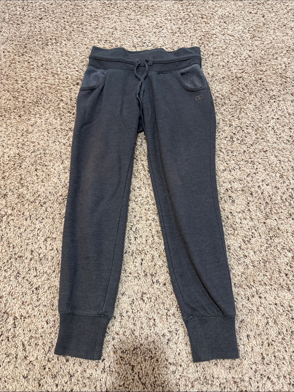 CALIA by Carrie Underwood Charcoal/Black Drawstring Joggers
